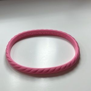 Pink David yurman rubber bracelet